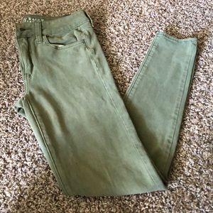 American Eagle Army Green Jeggings